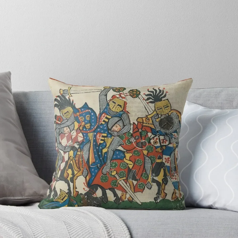 Турнир (14-й век) - Codex Manesse декоративная подушка чехлы для диванов чехол гостиной