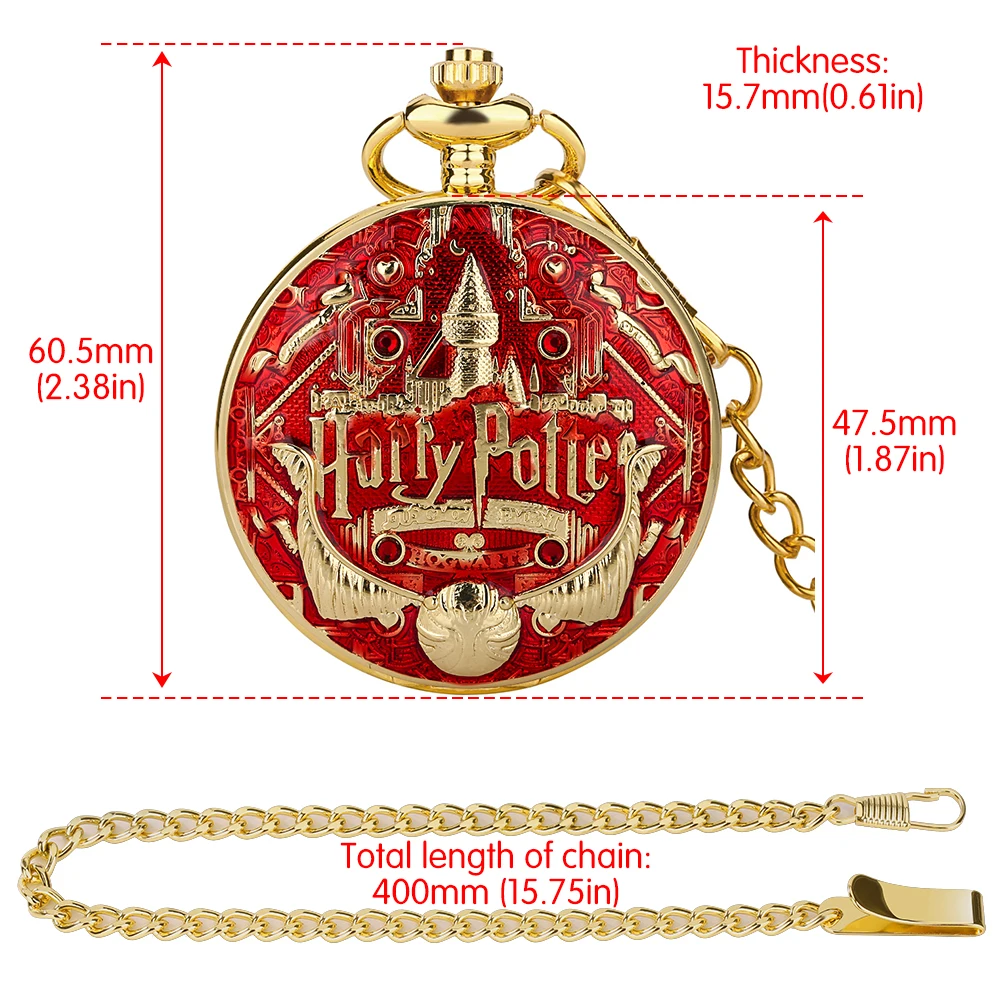 Vintage Mechanical Pocket Watch Gifts for Men Women Blue/Green/Red/Yellow FOB Chain Clock Couple Pocket Watches montre de poche