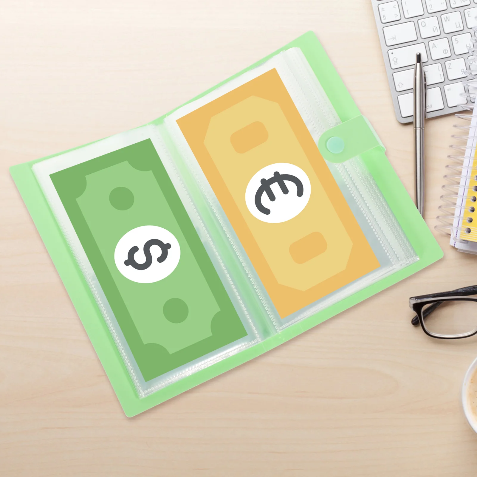 Книга для коллекции банкнот фотоальбомы монеты деньги валюта держатель купюр