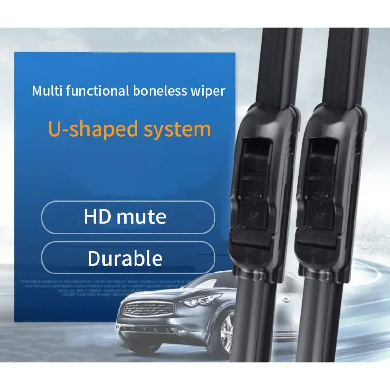 

Universal Car Wiper Blade Frameless Boneless Silica gel Silicon Windshield Windscreen Wipers 14"16"17"18"19"20"21"22"24"26"28"