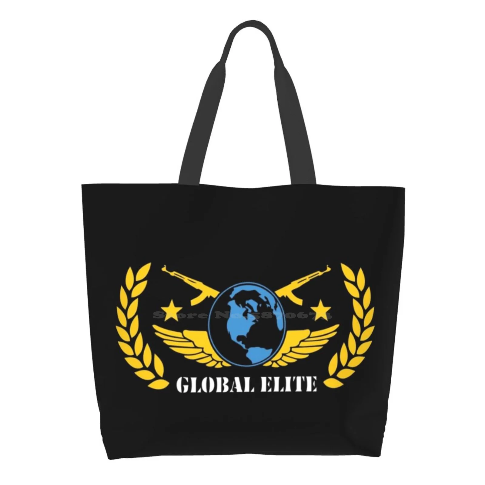 

Cs : Go Global Elite Reusable Shopping Bag Tote Large Size Counter Strike Csgo Cs Go Cs Gaming Counter Colors Strike Global