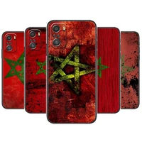 morocco flag moroccan for xiaomi redmi note 10s 10 9t 9s 9 8t 8 7s 7 6 5a 5 pro max soft black phone case