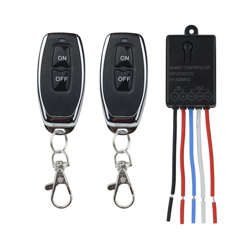 

Универсальный Радиочастотный беспроводной пульт дистанционного управления DC 12 В 1-канальный приемный модуль электронный дверной замок гаража, A