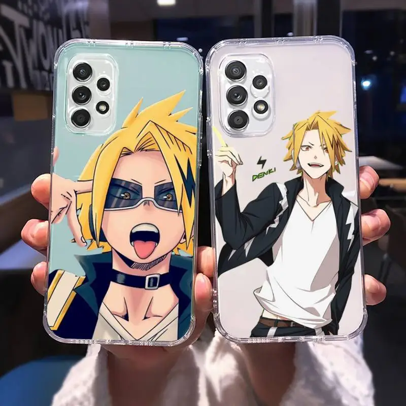 

Denki Kaminari My Boku No Hero Academia Phone Case For Samsung A 51 50 52 12 21s 31 40 70 71 note S 20 10 21 ultra plus fe