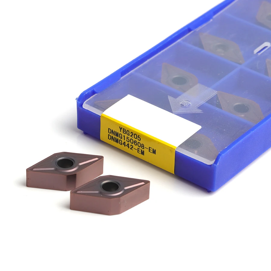 

DNMG150604-EF DNMG150608-EF DNMG150608-EM YBG205 CNC Lathe Carbide Cutting Blade External Turning Insert Process Stainless Steel