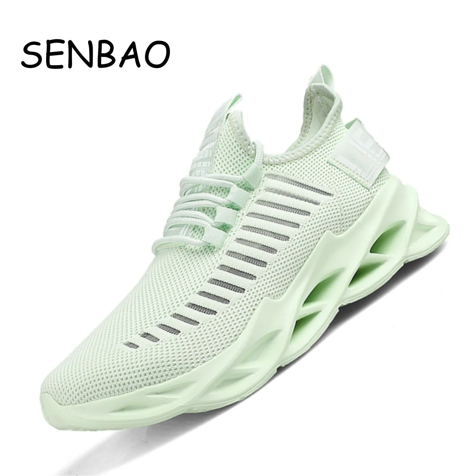 Мужские сетчатые кроссовки SENBAO модная спортивная обувь повседневная