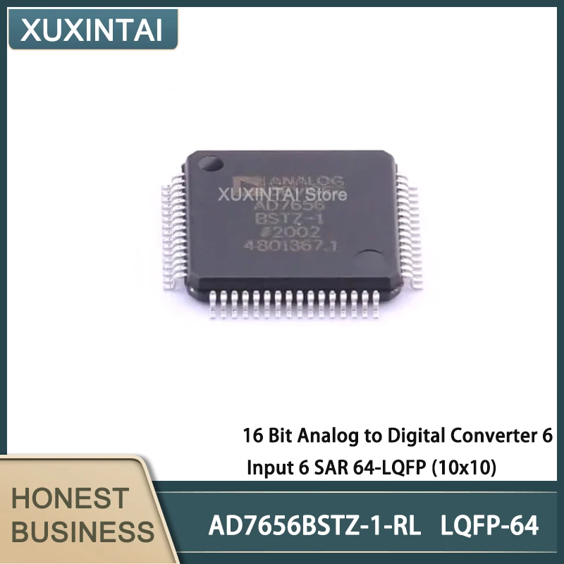 

5Pcs/Lot New Original AD7656BSTZ-1-RL AD7656BSTZ 16 Bit Analog to Digital Converter 6 Input 6 SAR 64-LQFP (10x10)