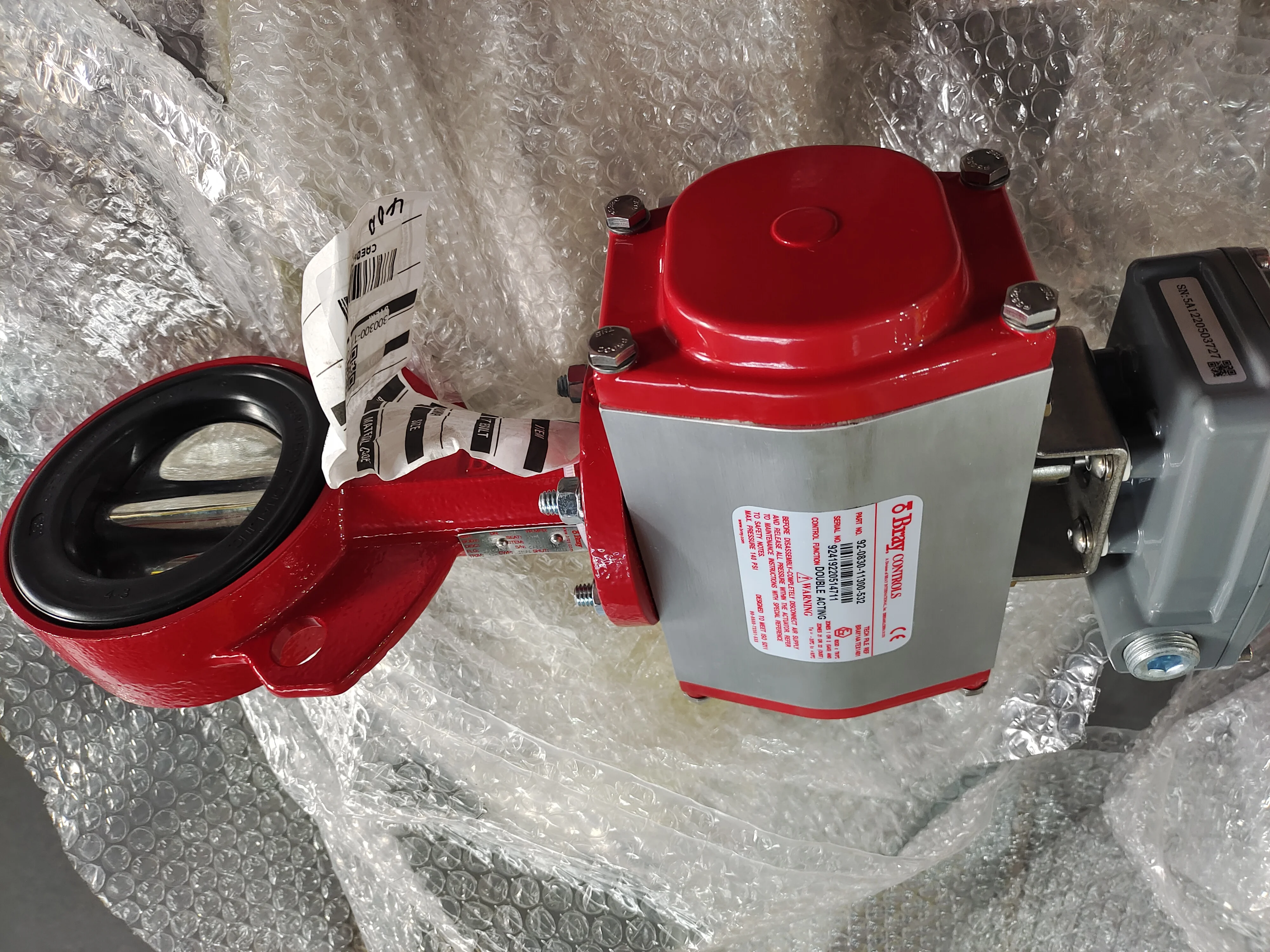 

Пневматический клапан-бабочка S30, пневматический клапан-бабочка BRAY