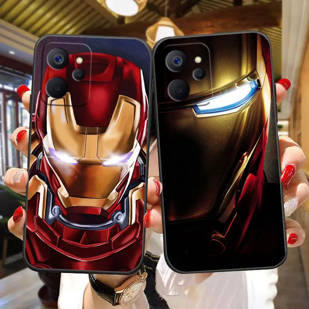 Чехол для телефона Mavel Hero Iron Man OPPO Realme 13 12 11 10 9 9i 8 8i 7 7i 6 5 5i PRO 5G из ТПУ Funda Coque Shell Capa