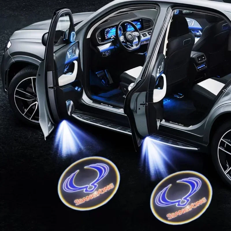 Стайлинг светодиодный светильник на дверь автомобиля прожектор для Ssangyong Actyon