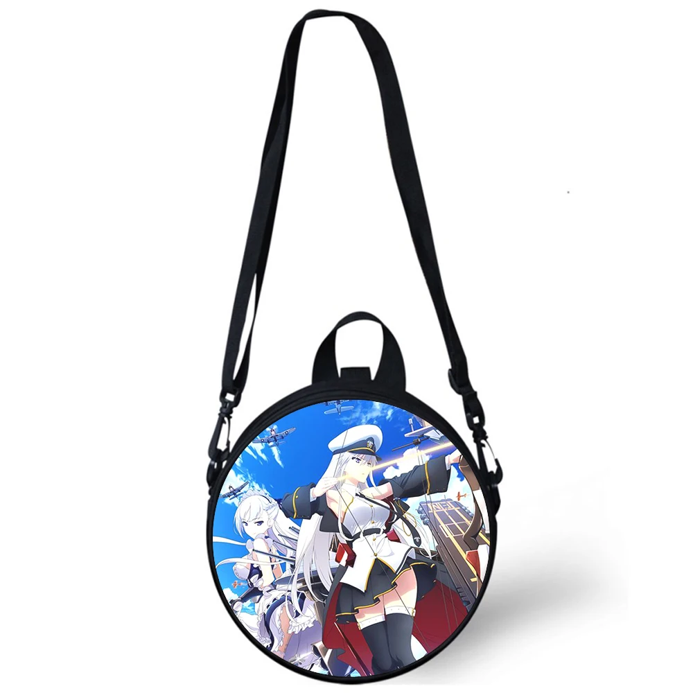 Azur Lane Cute cartoon Girl Child kindergarten Bag Print Crossbody Shoulder Bags For School Women Mini Round Bagpacks Rugtas Bag