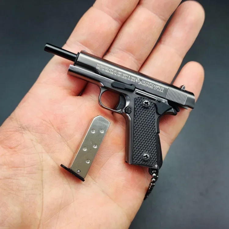 Csnoobs сплав 1:3 Colt M1911 Миниатюрная модель пистолета сборная игрушка подвеска