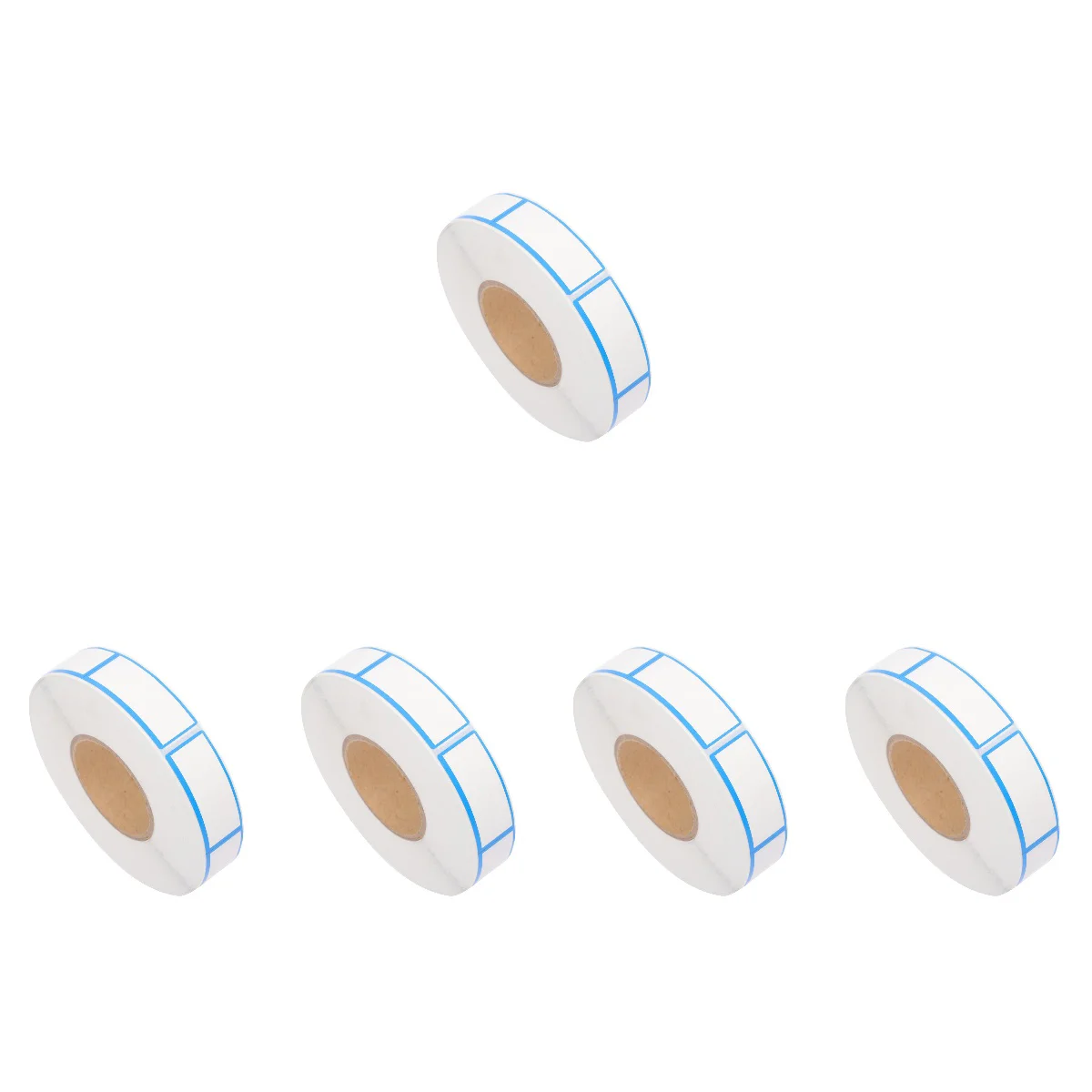 

5 Rolls Sticky Labels Office Reminder Stickers Blank Labels Tube Labels
