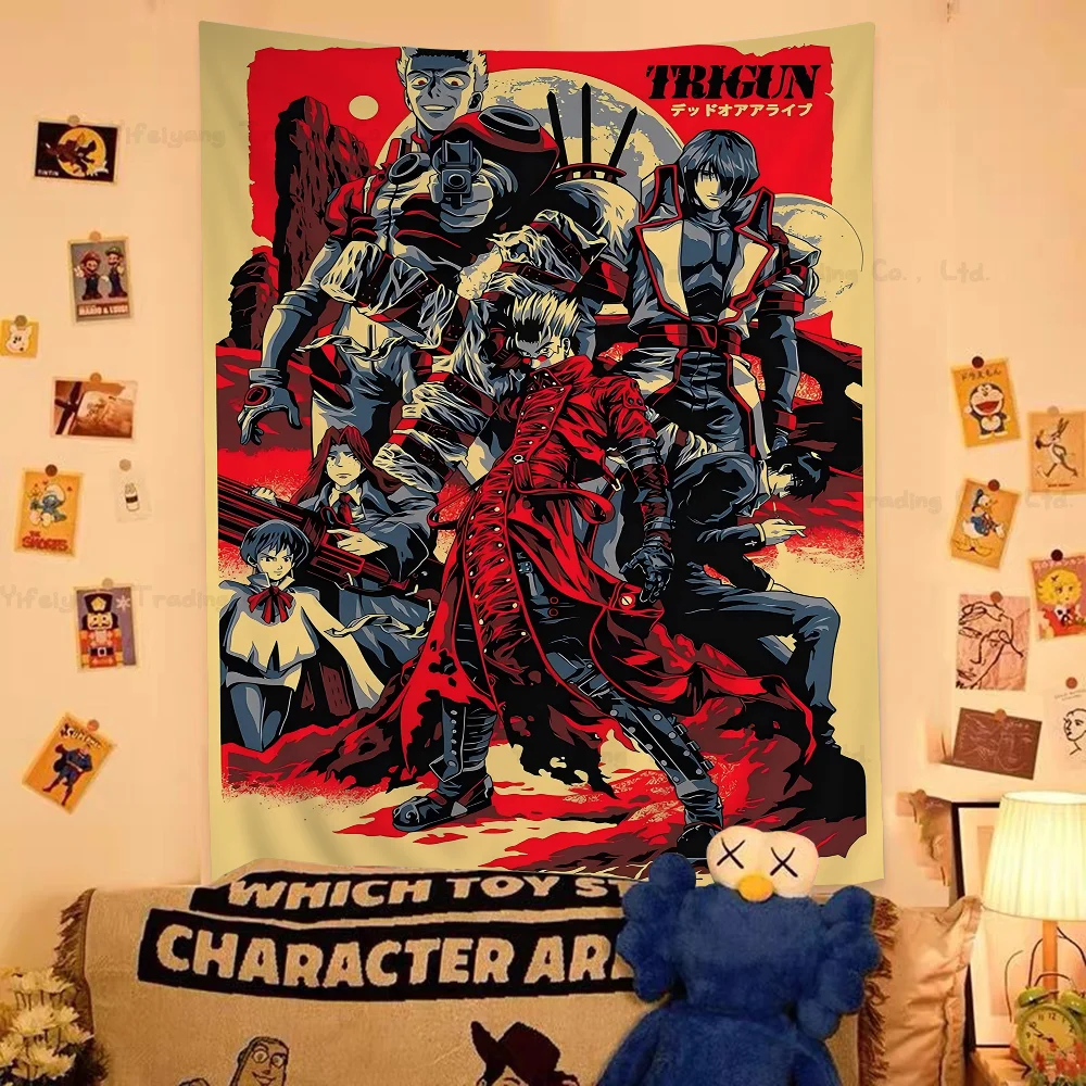 Аниме Trigun висит богемный гобелен дешевый хиппи настенный Мандала домашний декор