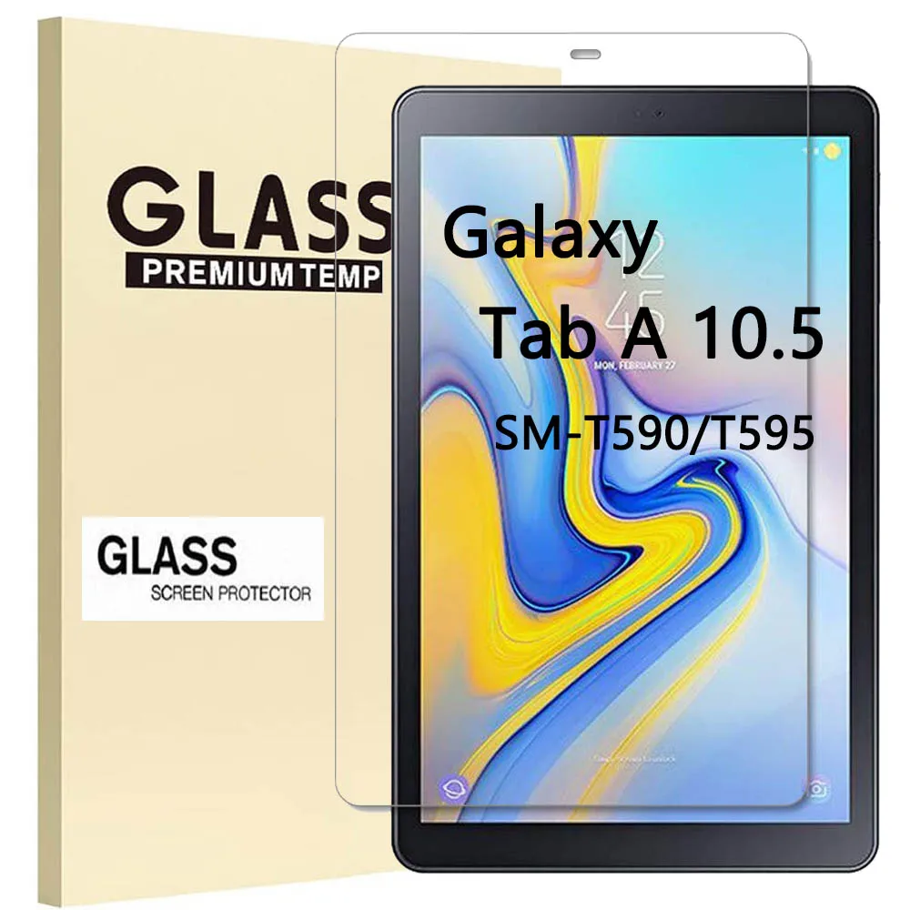 

9HD Tempered Glass For Samsung Galaxy Tab A 10.5 2018 SM-T590 SM-T595 T590 T595 Tablet Screen Protector Film
