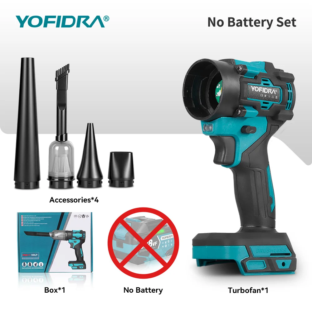 

YOFIDRA Турбовентилятор и пылесос 2-в-1 80000 об/мин