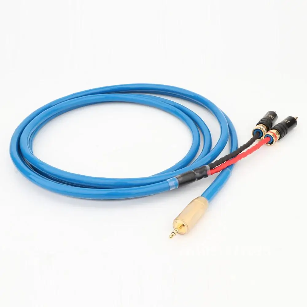 A10 Hi-Fi Canare 3 5 мм-2RCA аудиокабель ПК усилитель мобильного телефона
