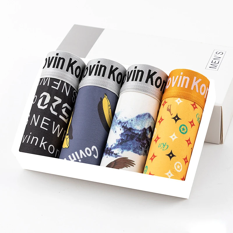 Men's Panties Set Cotton Men Underwear Men Boxer Men's Briefs Soft Man Undrewear Breathable Men Underpants Sexy Men's Shorts Set