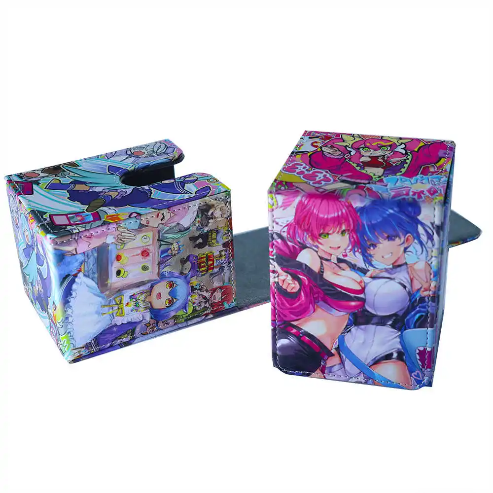 100+ коробка для хранения карт аниме из искусственной кожи колода настольной игры