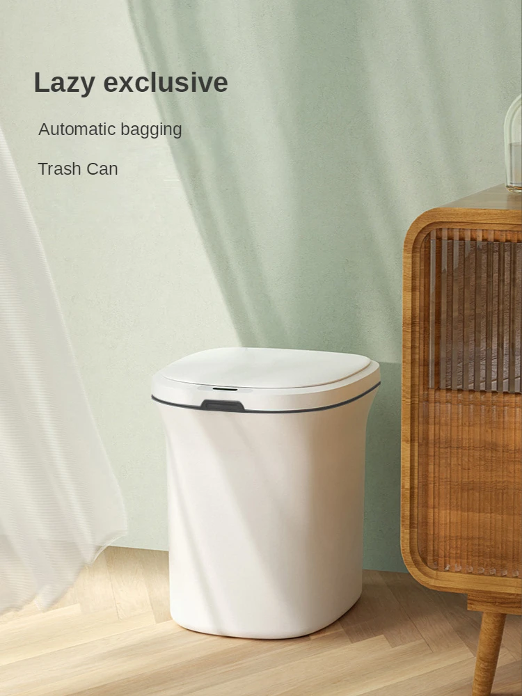 

10L Smart Sensor Trash Can Kitchen Bathroom Toilet Garbage Automatic Induction Packing Adsorption Garbage Bag Trash Can with Lid