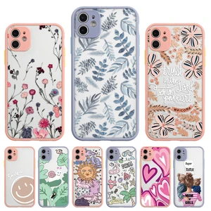 phone case for samsung s20 fe case flower painted funda for samsung galaxy s21 ultra cover s21 plus shockproof camera protection free global shipping