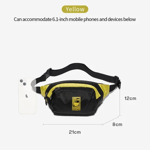 Поясная сумка Fouvor с цветными блоками, универсальная женская нишевая минималистичная сумка подмышками, 2025, мужская сумка через плечо 3003-03