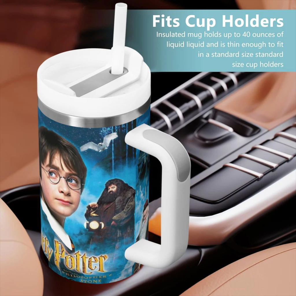 Автомобильные дорожные кружки Гарри Поттер из нержавеющей стали 304 стакан для