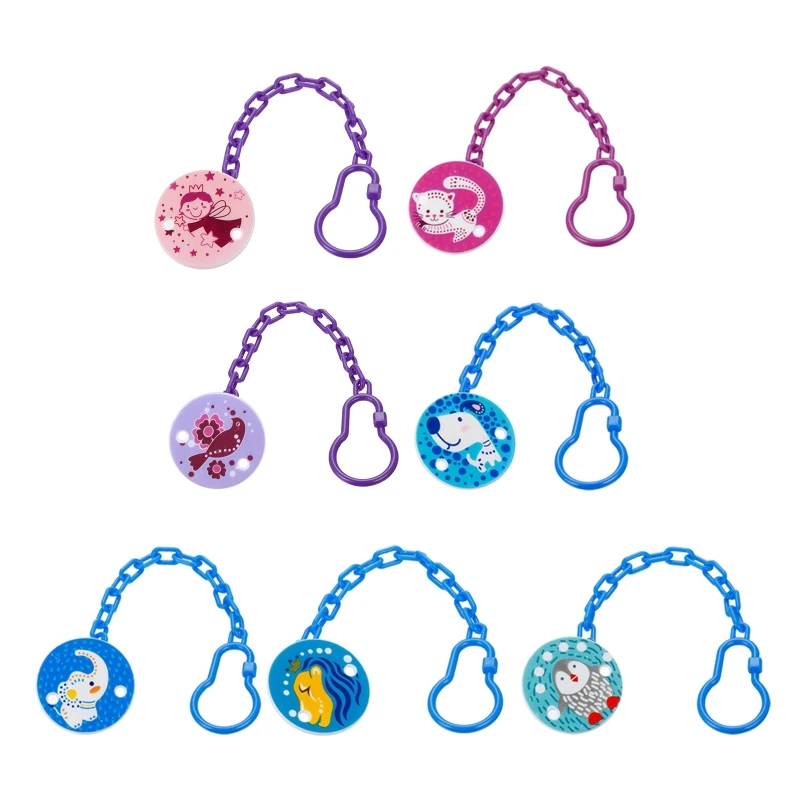 

Kids Baby Cute Chain Soothers Clip Holder Feeding Product Animal Cartoon Pacifier Anti Lost Infant Pacifier