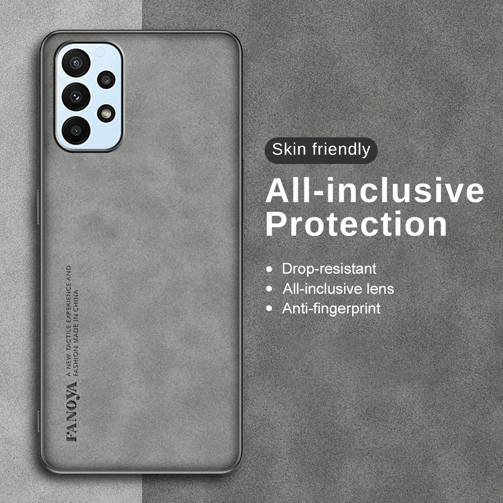 

Чехол-накладка из овечьей кожи для Samsung Galaxy A23, мягкий ударопрочный чехол-бампер Sumsung A13 A33 A53 A73 A 13 23 53 73 2022