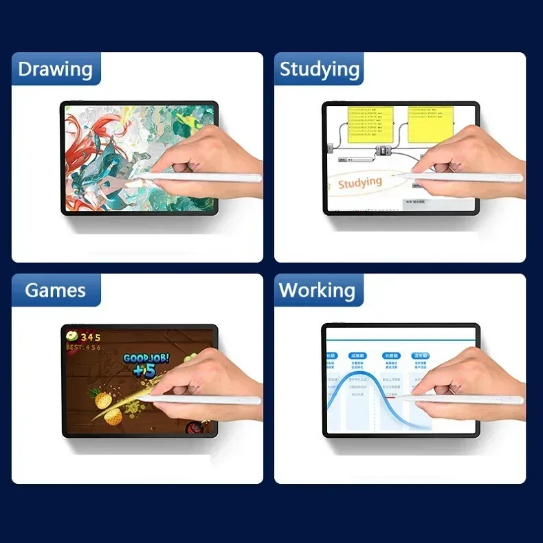 Емкостная ручка для Samsung Galaxy Tab A9 + A8 A7 S8 S9 S10, сенсорный экран, стилус для Xiaomi Android, подключение граффити, письмо (art.: 3920d0d8facac) - 3920d0d8facac