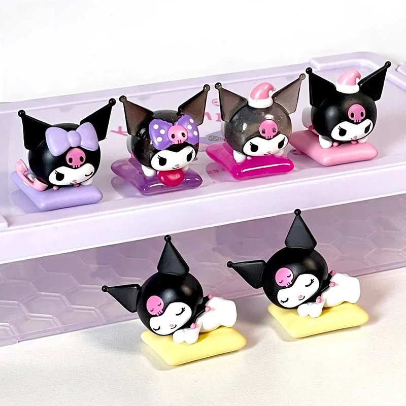 Серия Sanrio Kuromi домашняя жизнь интересные бобы слепая коробка ручная кукла прилив