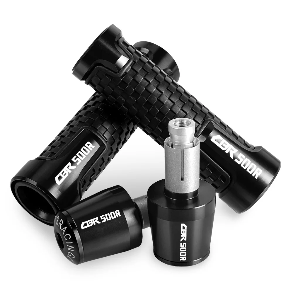 

FOR HONDA CBR500R 2013 2014 2015 2016 2017 2018 2020 Motorcycle CNC Non-slip Hand Grips Handle Bar Handlebar Grip End Cover Cap