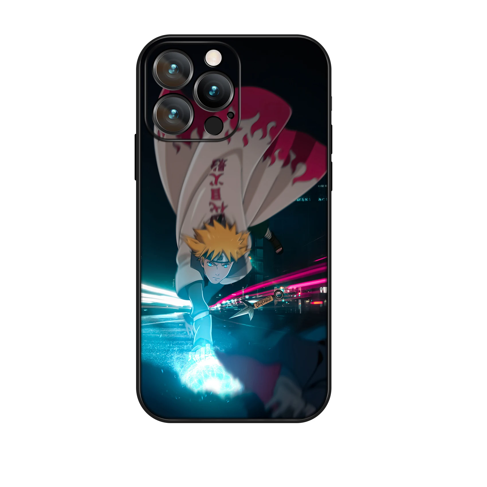 MINISO для iPhone 16 Pro Max аниме чехол 4-й Hokage Namikaze Minato мягкий телефона 15 14 13 12 11 Plus