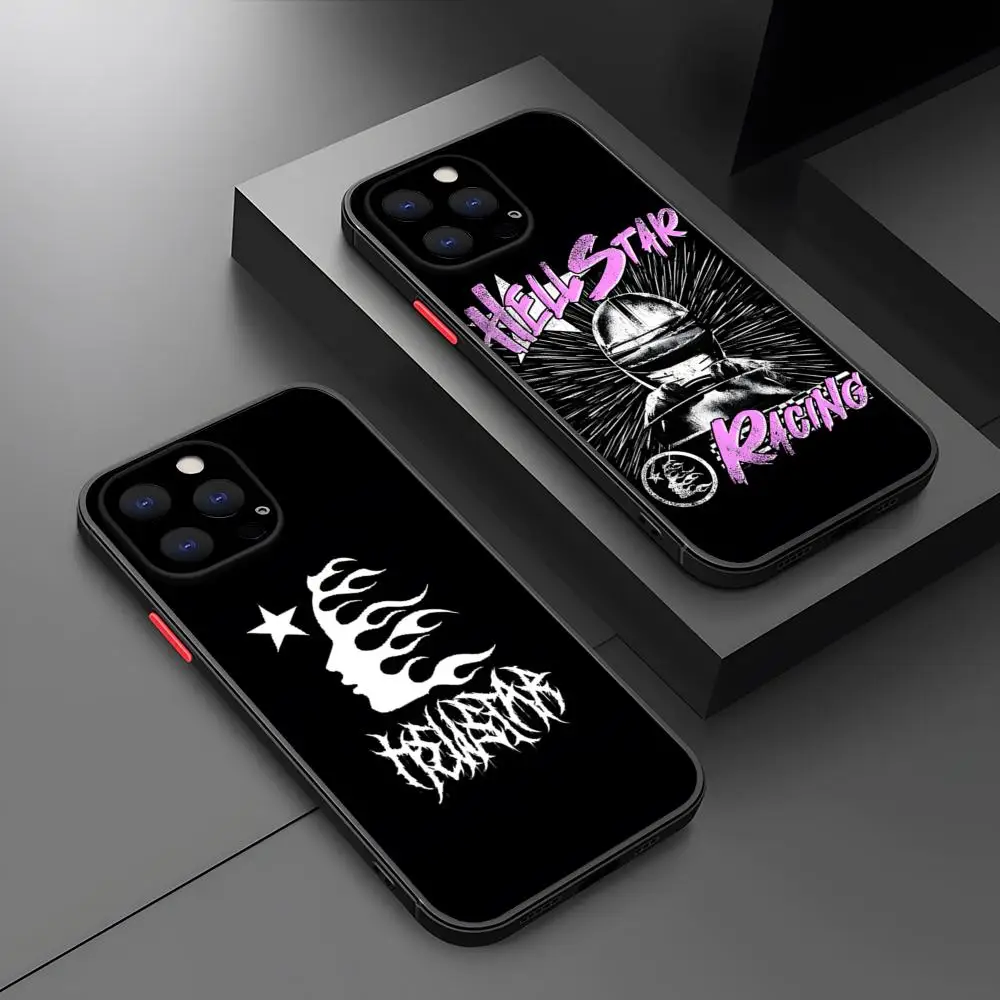 H-HellstarS модный чехол для телефона с матовой прозрачной задней панелью IPhone 16 15 14 13 12