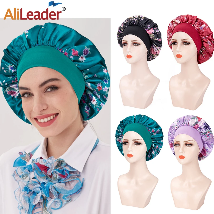 

Silk Bonnet Satin Hair Bonnet For Curly Hair,Big Sleep Cap For Women Hair Care,Jumbo Bonnet For Braids Natural Long Hair