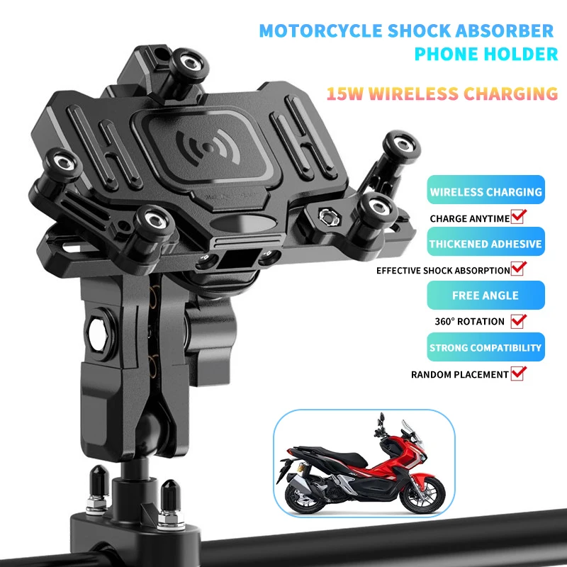 Motorcycle Mobile Phone Holder Wireless Chargingfor for Honda ADV150 XADV750 350 X-ADV 750 PCX 160 150 125   Accesorios Bracke