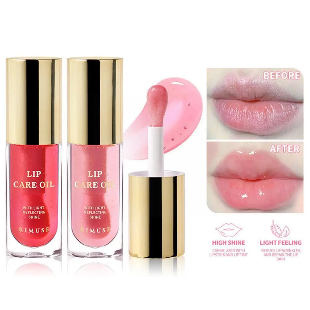 

Clear Crystal Lip Gloss Jelly Lip Oil Gloss Sexy Plump Moisturizing Makeup Plumping Care Oil Tinted Plumper Gloss Lips Lip V8U0