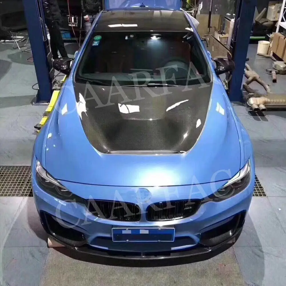 Фото Карбоновый капот для BMW F30 F32 F80 M3 F82 F83 M4 2015-2019, стайлинг кузова, автоаксессуары, FRP №5
