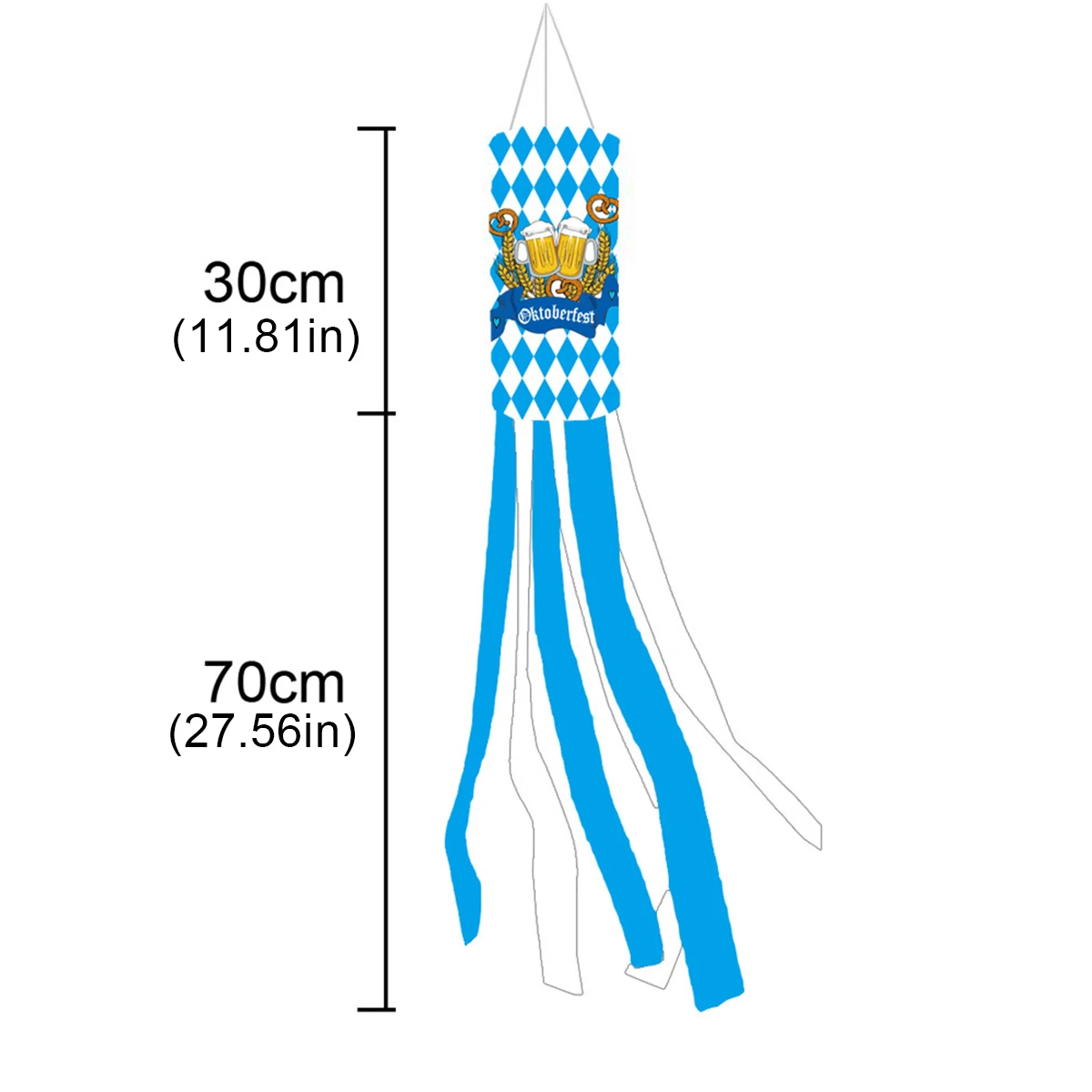 Октоберфест баварский флаг ветроуказатель открытый подвесной ветровой носок