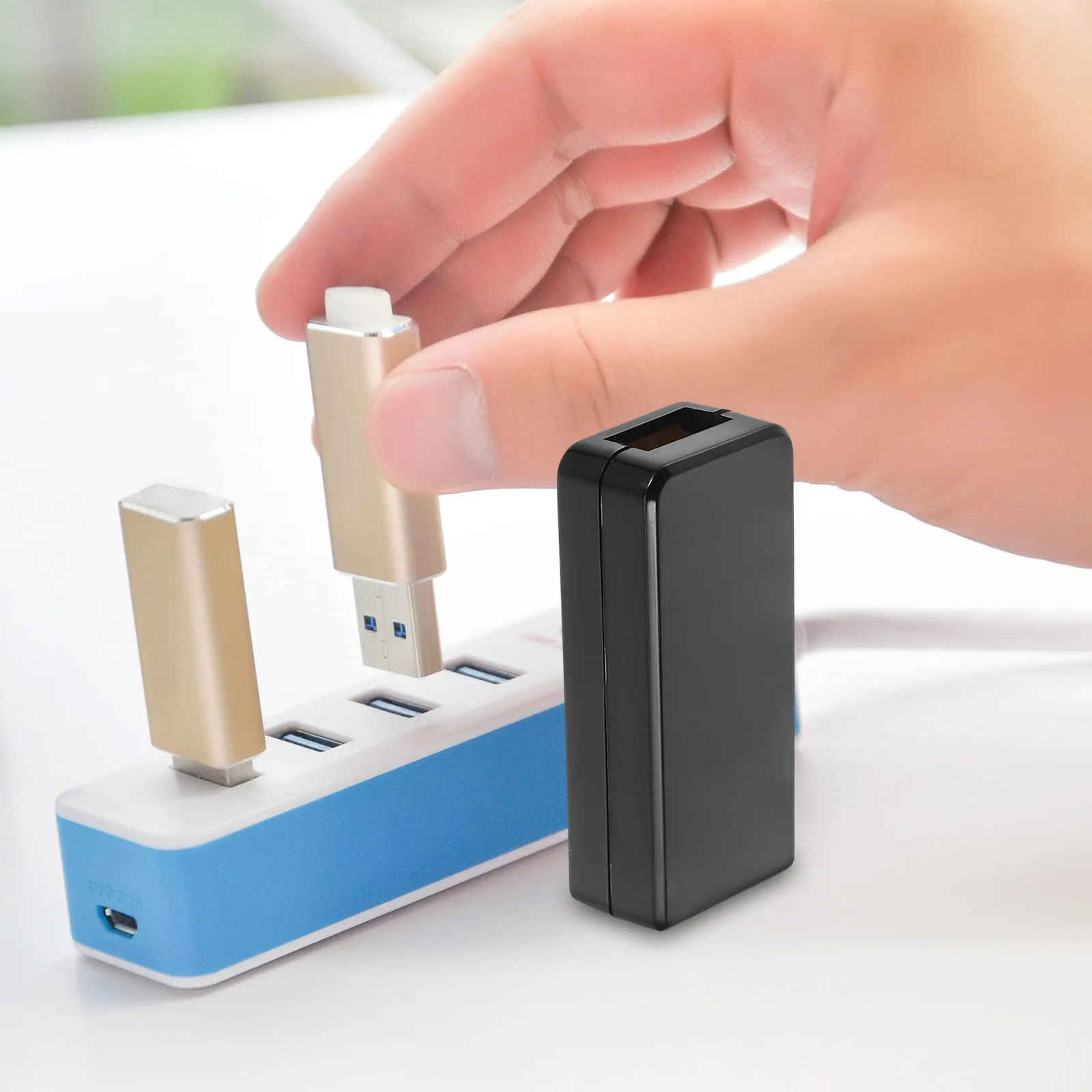 Фото Пластиковый корпус для тестера USB-устройств, измерителя напряжения и тока, защитный чехол для внешнего жесткого диска №1
