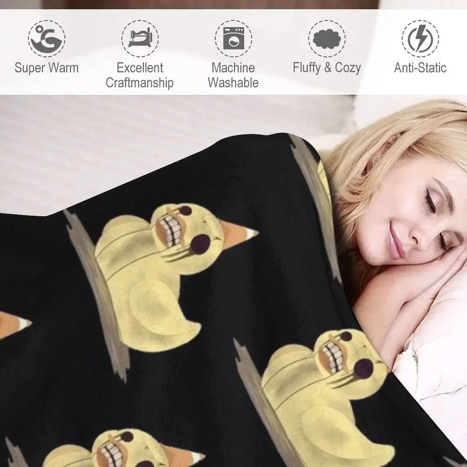 Пляжное многофункциональное одеяло Dark deception dread ducky