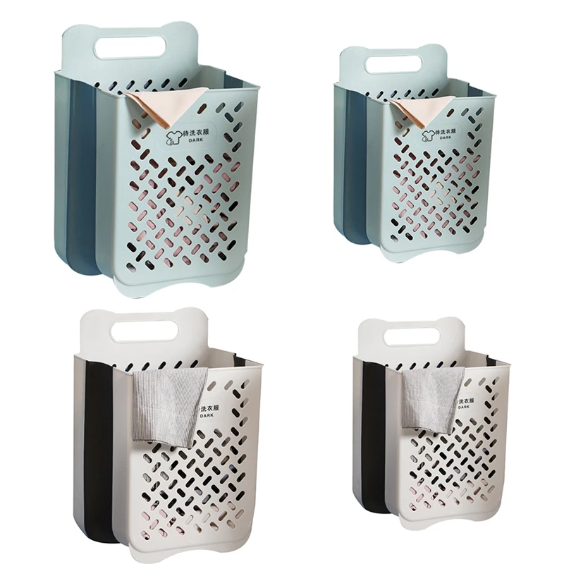 

Пластиковая корзина для грязной одежды, бытовая корзина для хранения нижнего белья в ванной комнате, туалете, трусиков, настенная корзина д...