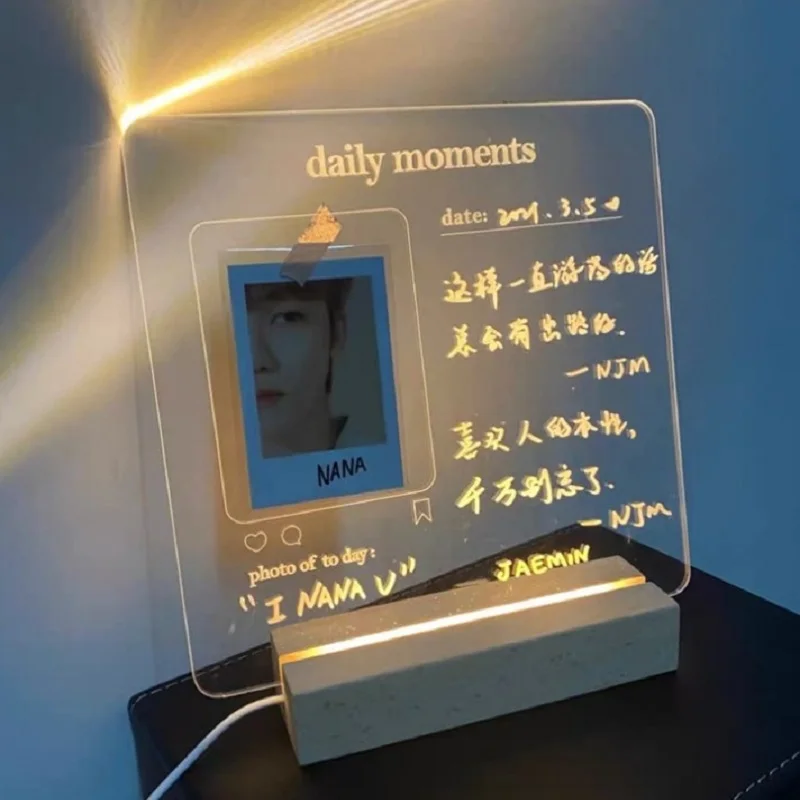 

Прозрачная доска Joylove Ins для стираемых сообщений, маленькая белая доска для домашних записей, Подсказка, Настольная доска для письма