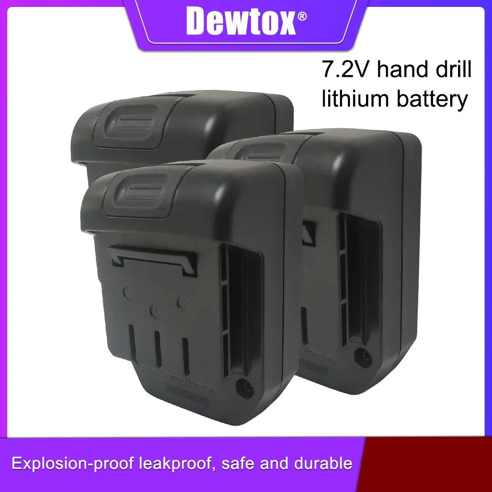 7.2V Electric nail gun Lithium Battery Power Tools Rechargeable Impact Drill Cordless Screwdriver 18650 Battery Gas gun Battery