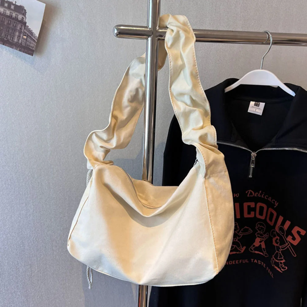 

Cloudy Handbags INS Fashion Pleated Shoulder Bags Girls Armpit Bags Drawstring Tote Female Shopping Bags Women's Purses Satchel