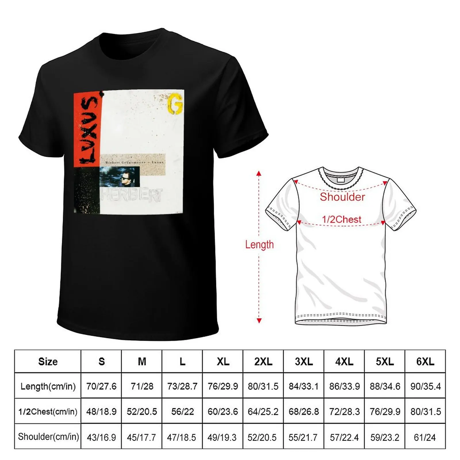 Футболка Herbert Gr?nemeyer-альбом Luxus 1990 винтажная рубашка с аниме эстетичная одежда