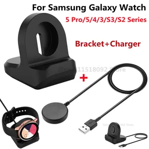 Imported 1M USB Charger Cable For Samsung Galaxy Watch 5 Pro 5 4 3 Universal Bracket Smartwatch Charging Stan