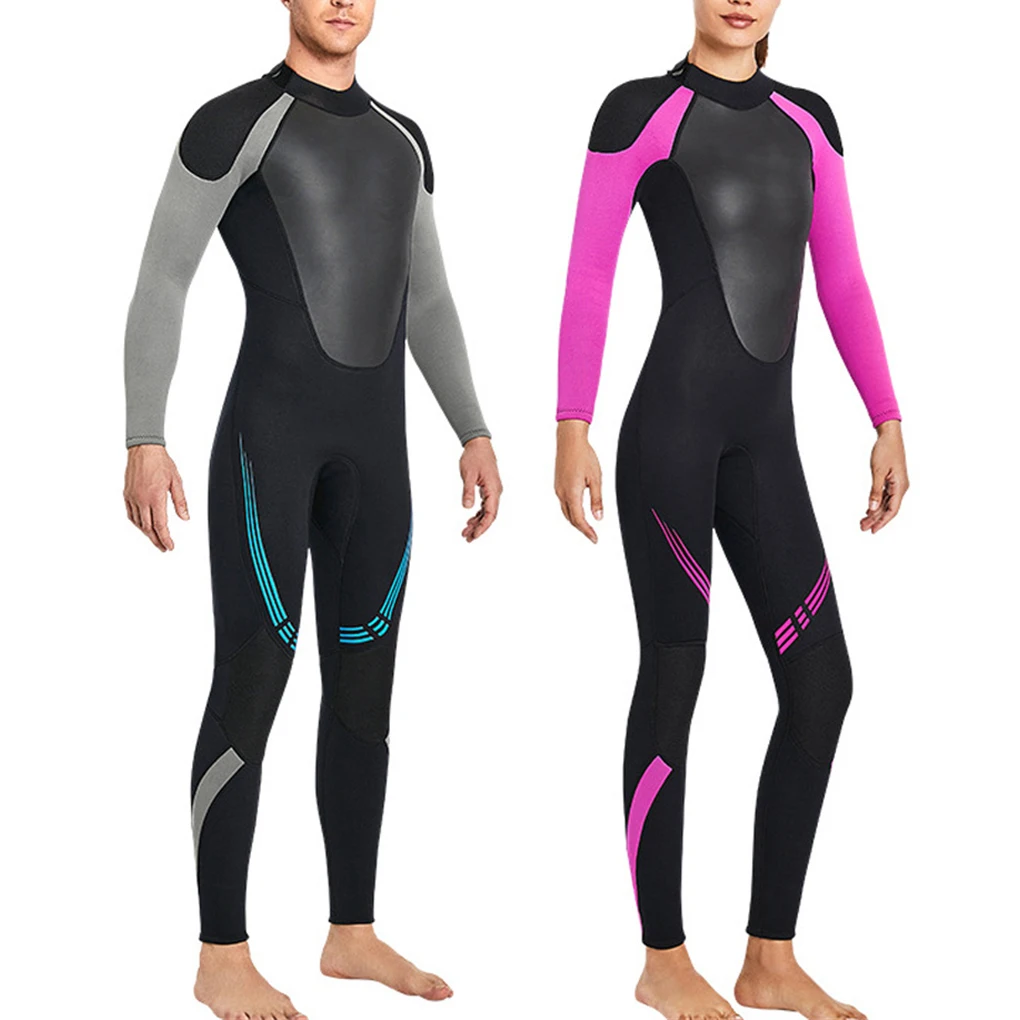 Long Sleeve Diving Suit 3MM Warm Keeping Protecting Stylish Snorkelling Dive Swimming Freediving Neoprene Wetsuit