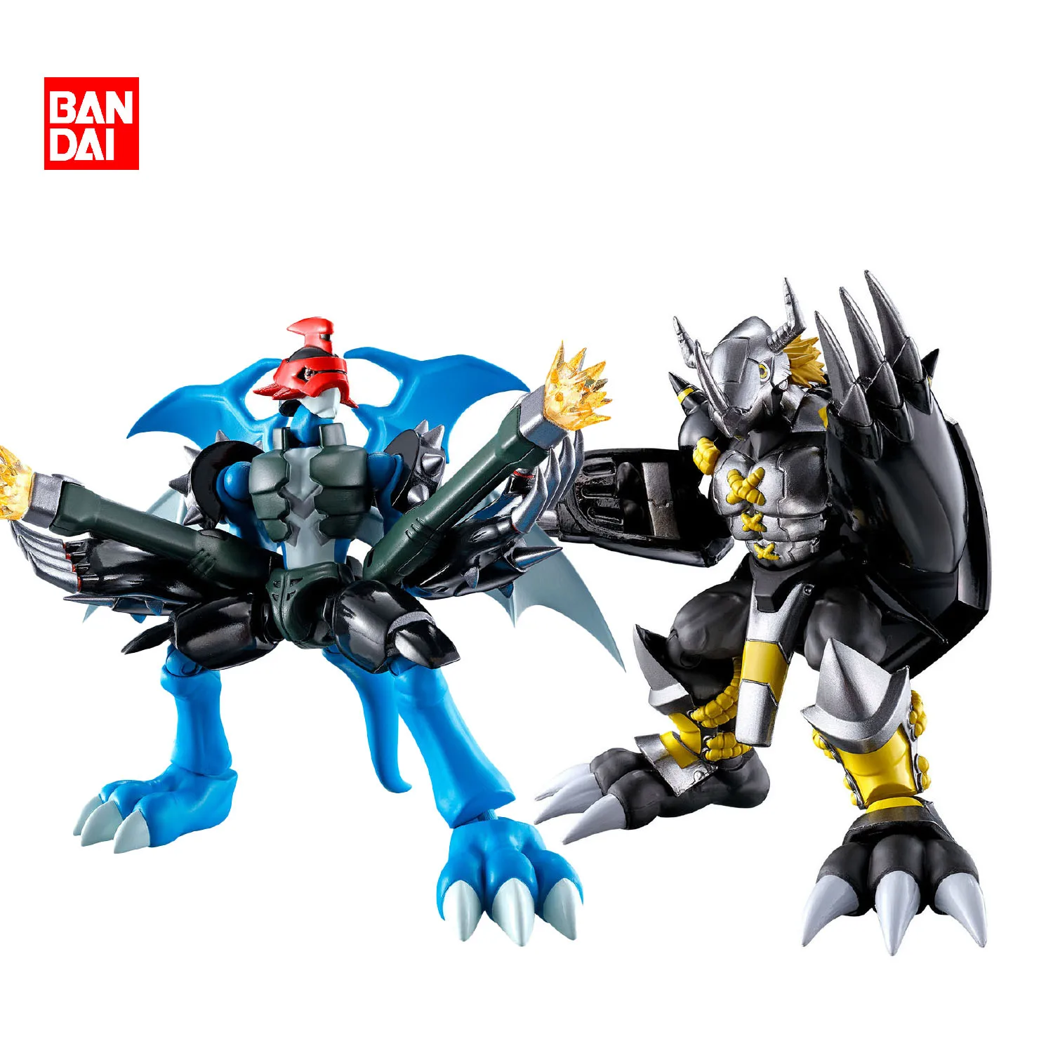 

In Stock 100% Original Bandai SHODO Black War Greymon Paildramon Digimon Adventure 02 Robot Action Model Art Collection Toy Gift
