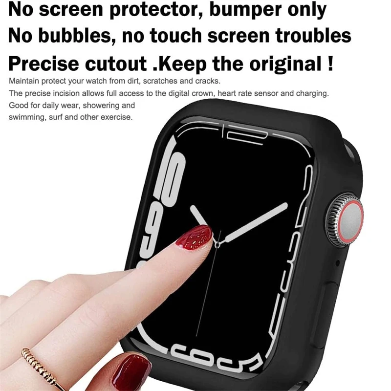 Фото Мягкий силиконовый чехол для Apple Watch 44 мм, 46 мм, 45 мм, 40 мм, 41 49 мм, 38 42 мм, защитный чехол iWatch Series Ultra 10 9 8 7 SE 6 №2